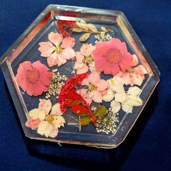 Pink Flower Coaster